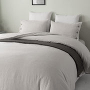 Stone Washed Linen King Duvet Cover 3-pc Set, Oeko-Tex Certified, Ultra-Soft