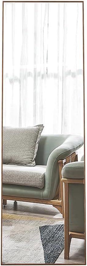 Floor Standing Mirror, Full Length Mirror, Solid Wood Frame Floor Mirror