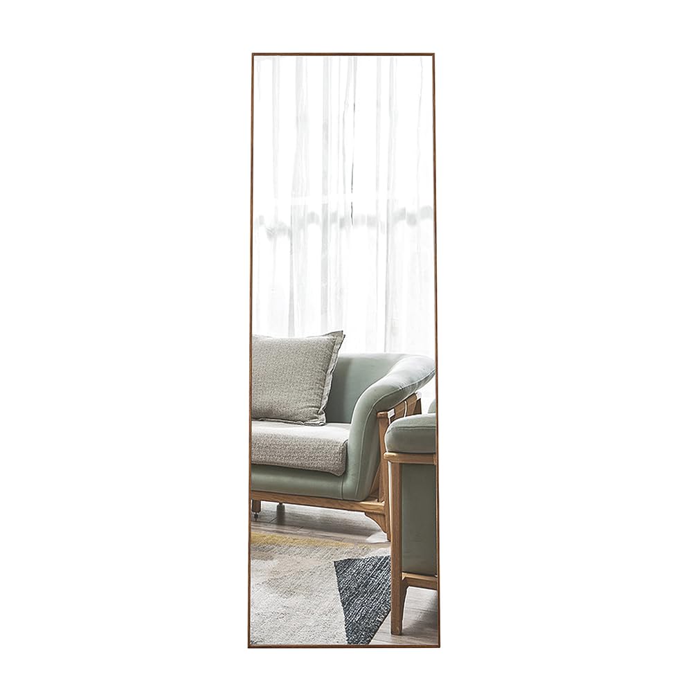 Floor Standing Mirror, Full Length Mirror, Solid Wood Frame Floor Mirror