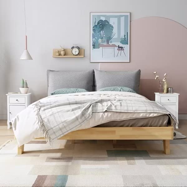 Mid-Century Modern Nightstand with Storage