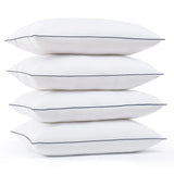 Bed Pillows for Sleeping - Queen Size(20"x28") Set of 4 Pillows Allergy Friendly Microfiber