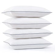 Bed Pillows for Sleeping - Queen Size(20"x28") Set of 4 Pillows Allergy Friendly Microfiber