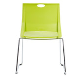 Stacking Chairs for Business, Modern Dining Chairs for Home-Green