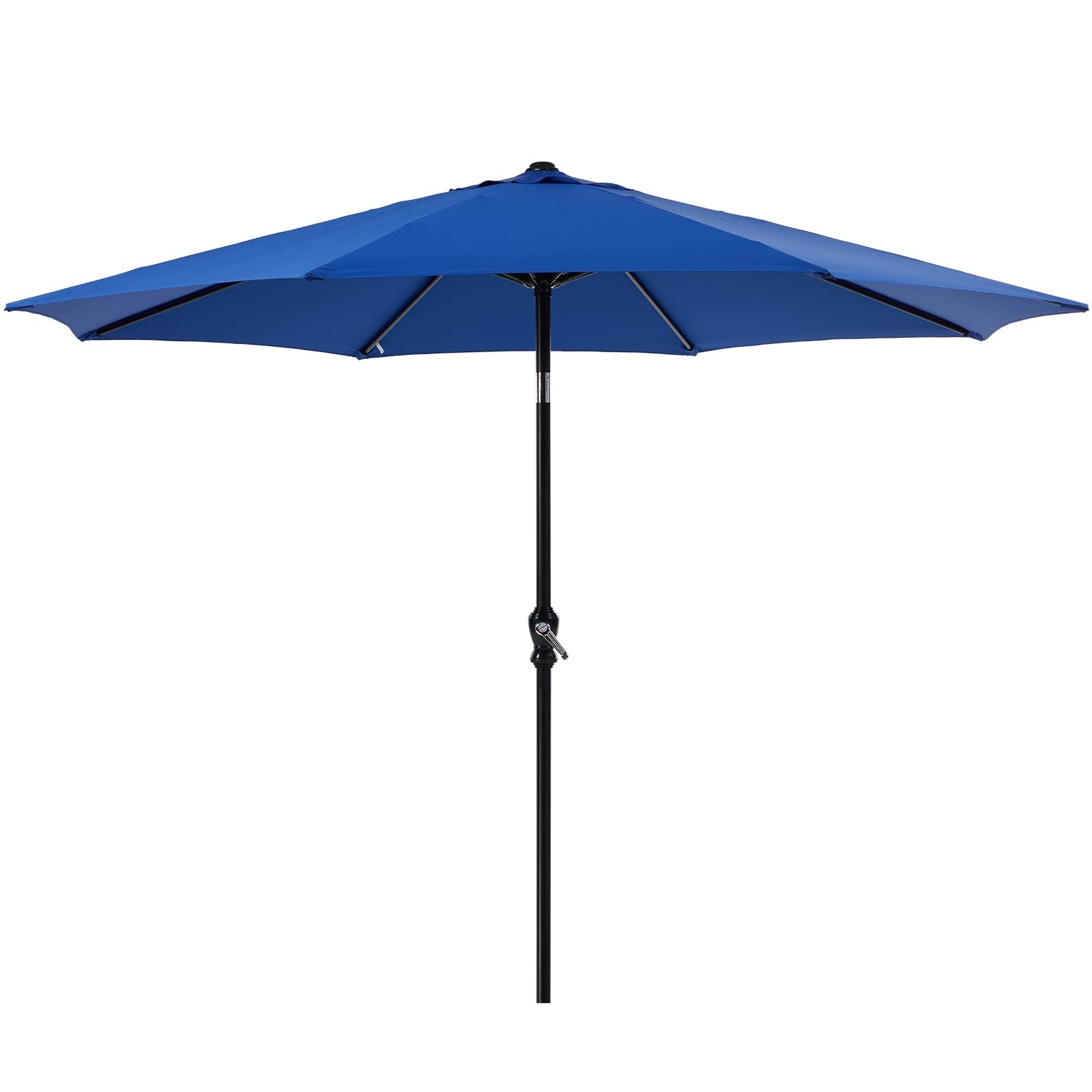 9FT Outdoor Patio Umbrella with Push Button Tilt and Crank