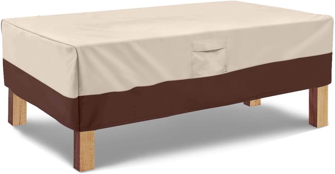 Rectangular Coffee Table Cover - Outdoor Lawn Patio Furniture Covers