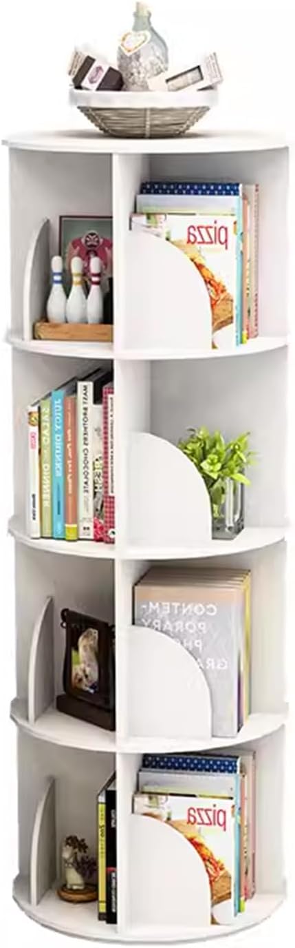 Rotating Bookshelf, 360 Rotating Bookshelf, Floor Standing Bookcase Storage Rack