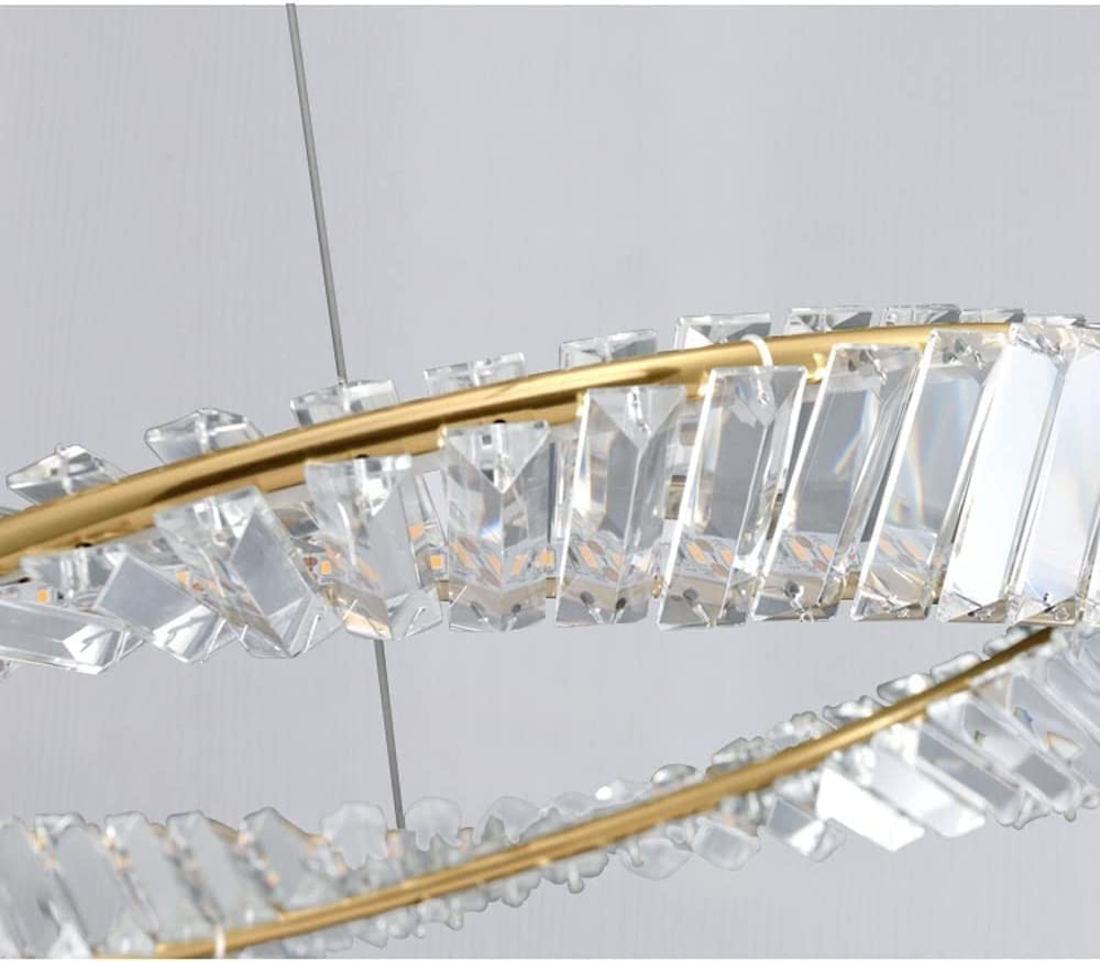 Crystal Light Luxury Chandelier Luxury Postmodern LED Pendant Light Large Indoor Gold