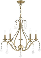 Lighting 40845-60 5 Light Antique White Chandelier