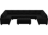 Oversized Modular Sectional Sofa U Shaped Sofa with Storage Ottoman