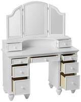 Furniture of America Athy White Vanity with Stool