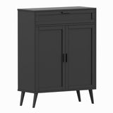 Accent Floor Storage Cabinet with 2 Doors, Bathroom Cabinet with Large Drawer