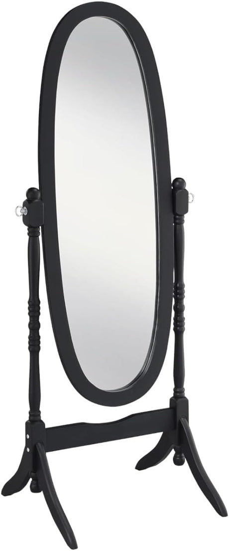 Length Mirror with Stand, Vintage Wood Cheval Mirror, Adjustable Freestanding Floor