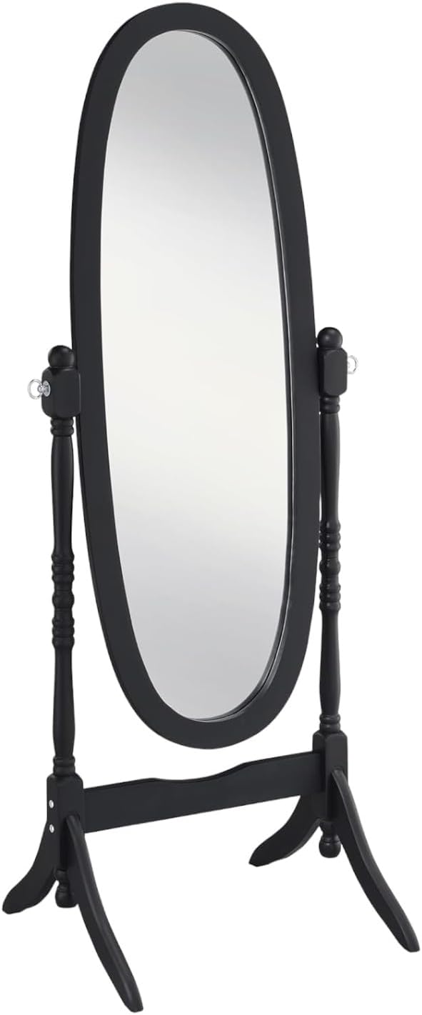 Vintage Cheval Floor Mirror | Full-Length Wooden Standing Mirror with Adjustable Frame