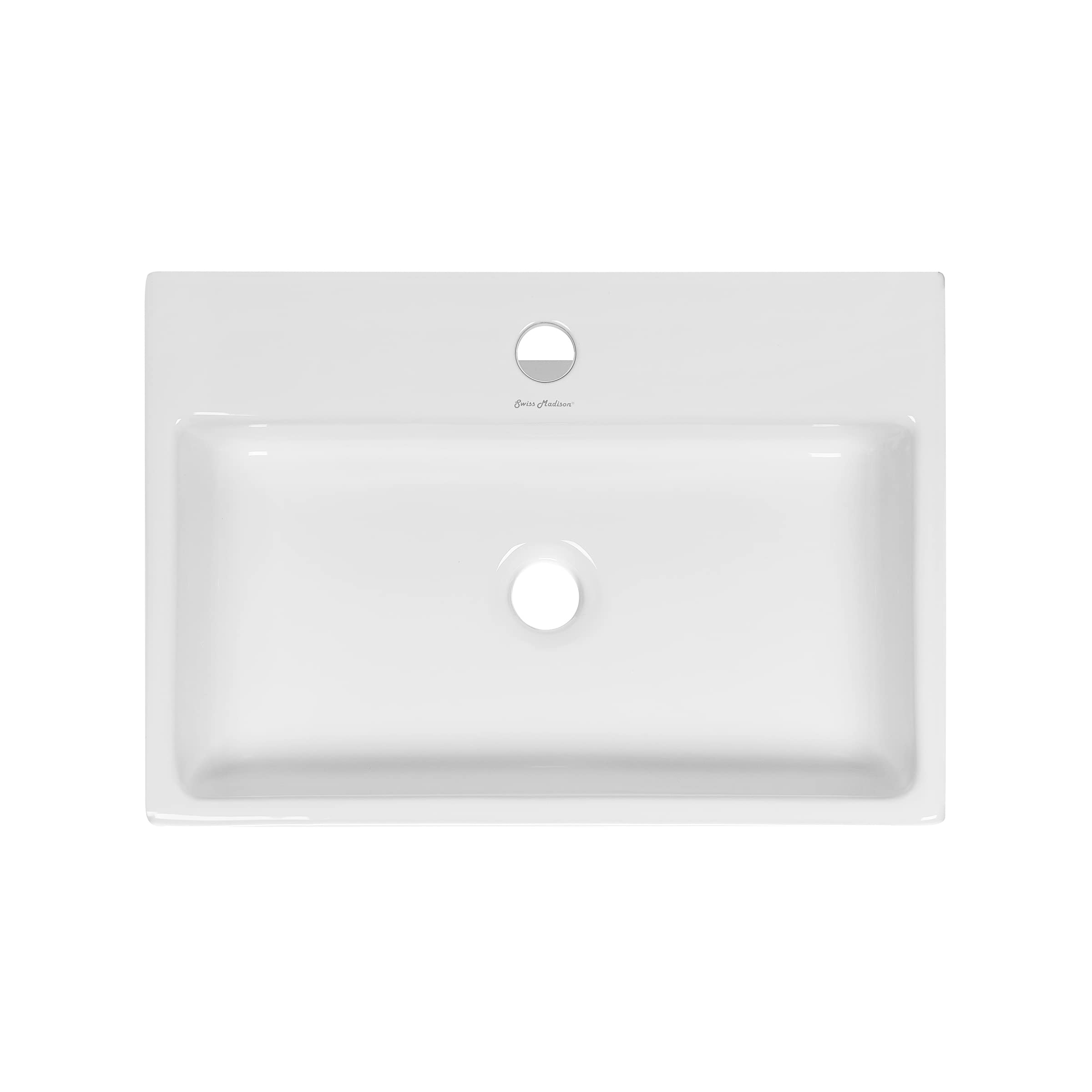 SM-VS203 Claire 20" Rectangle Vessel Sink, Glossy White