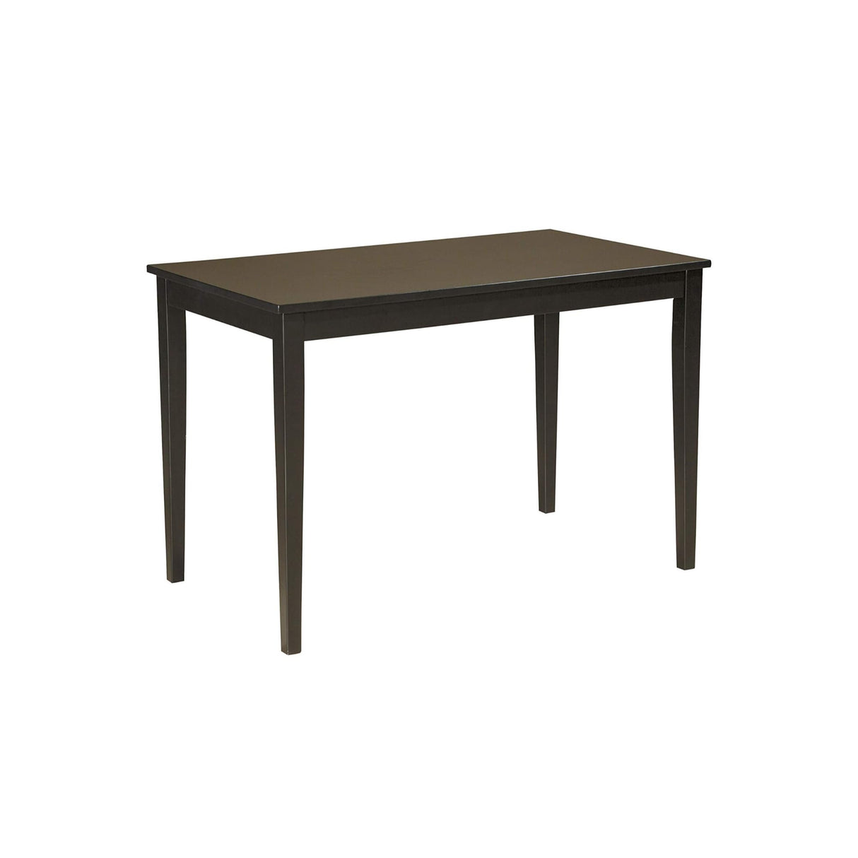 Kimonte Rectangular Dining Table - Contemporary Black Wood