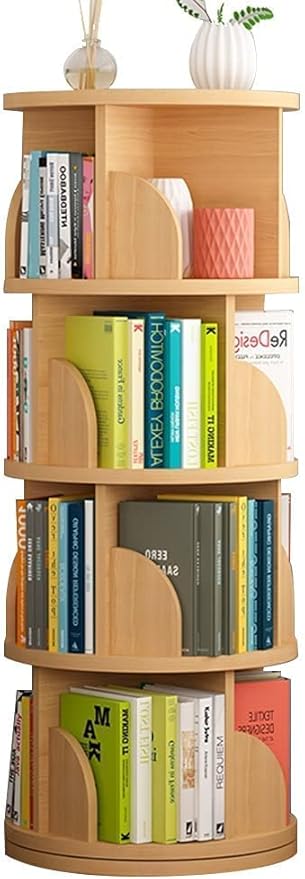 360-degree Rotating Bookshelf Bookcase Children's Floor-to-Ceiling Picture Book Rack