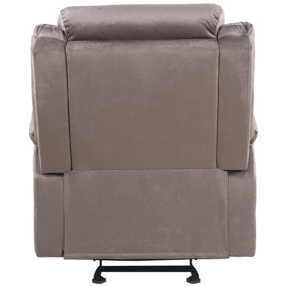 Horizontal Tufted Motion Glider Recliner in Brown