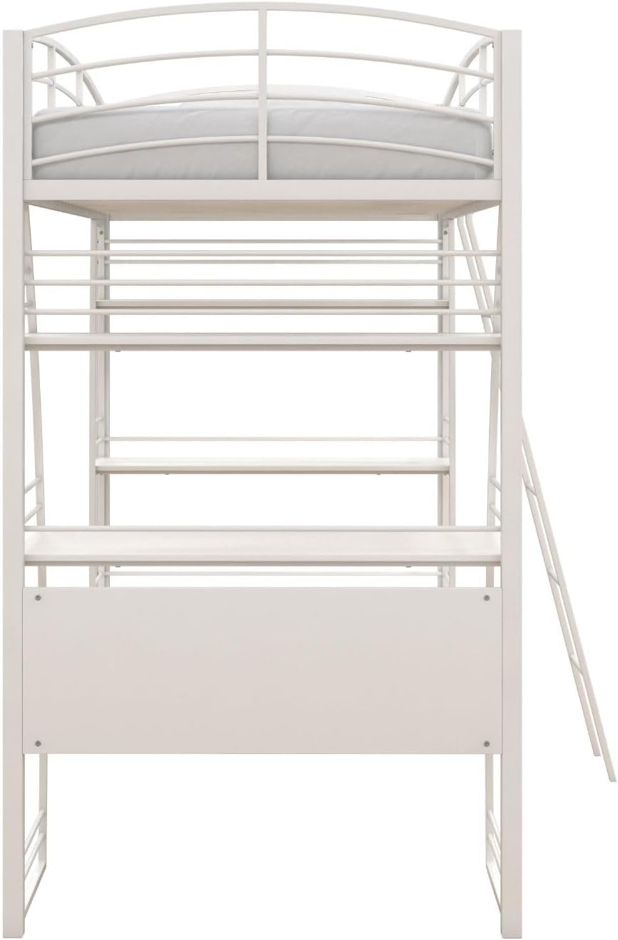 Studio Twin Loft Bed, White