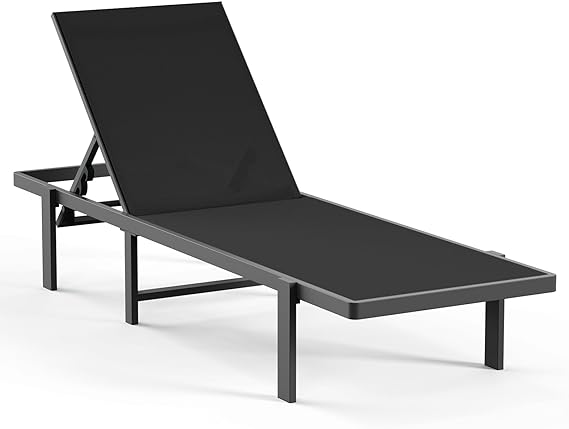 Aluminum Chaise Lounge Chair Outdoor, Patio Lounge Chair