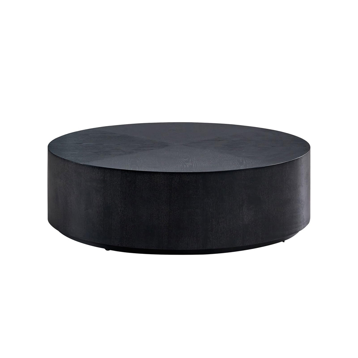 35.43 Inch Round Coffee Table, Drum Coffee Table for Living Room