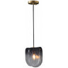 Gradient Smoke Grey Glass Pendant Light - Modern Kitchen Island Lighting