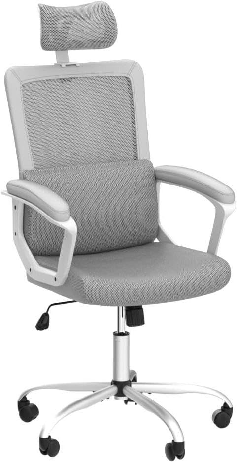 Ergonomic High Back Mesh Lumbar Adjustable Height Rolling Swivel Computer Task Home