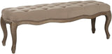 Mercer Collection Randy Beige Linen Bench