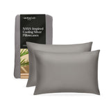 Luxe Cooling Pillow Cases - 2 Pack Stone,Standard - Miracle Clean