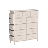 Dresser for Bedroom with 11 Drawer, Dressers & Chests of Drawers with Side Pockets