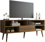 with 1 Door and 4 Shelves with Cable Management for 55, 65 Inch Media Storage Media