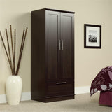 Wardrobe Armoire, Storage Cabinet with 1-Drawer and Garment Rod in Dakota