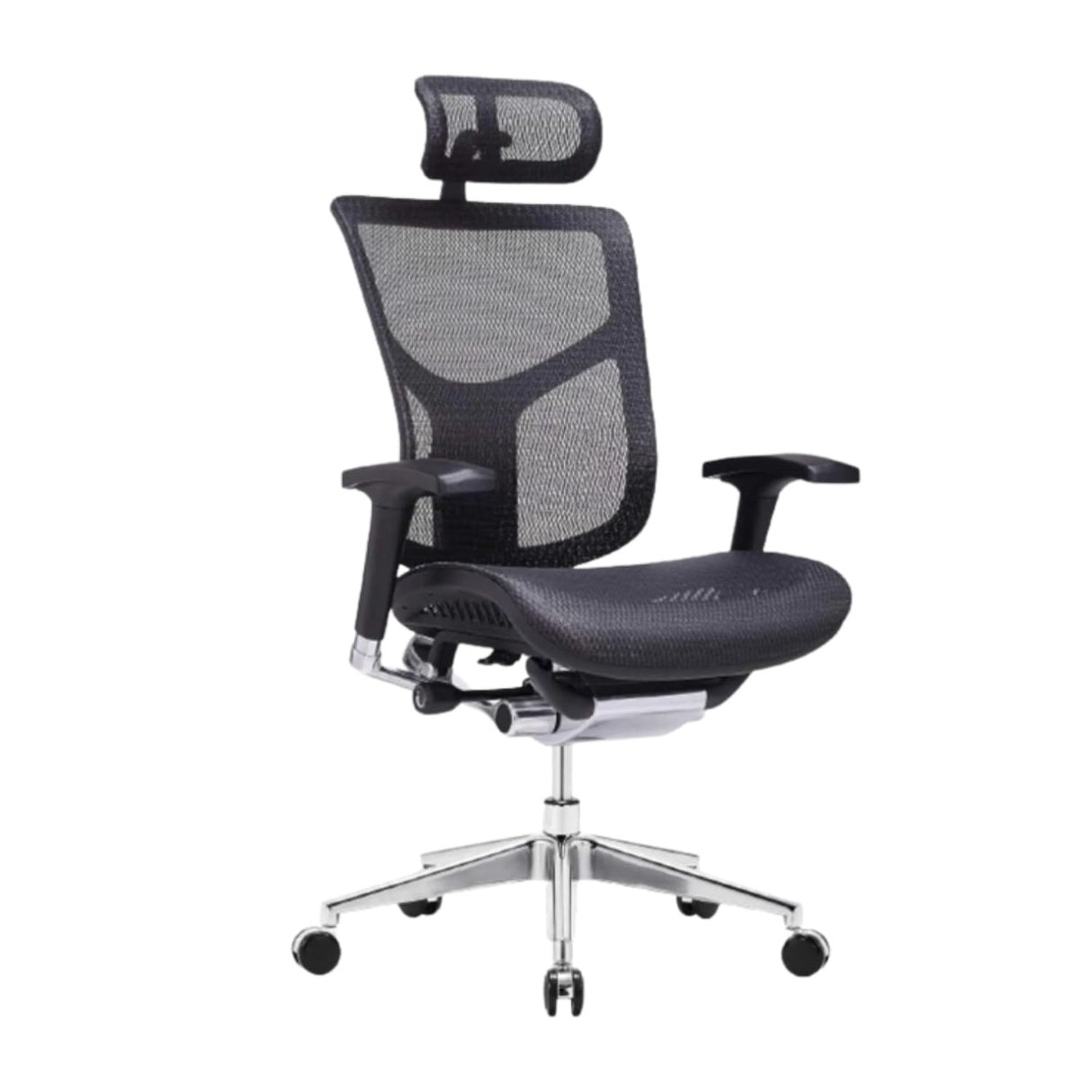 Dreem XL Ergonomic Office Chair - Mesh Hi Back Executive Desk Chair - Polished Alumimum Base