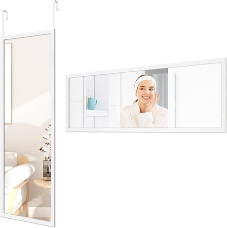 48" x 16" Over The Door Mirror Full Length Mirror Door Mirror Wall Mirror Hanging with