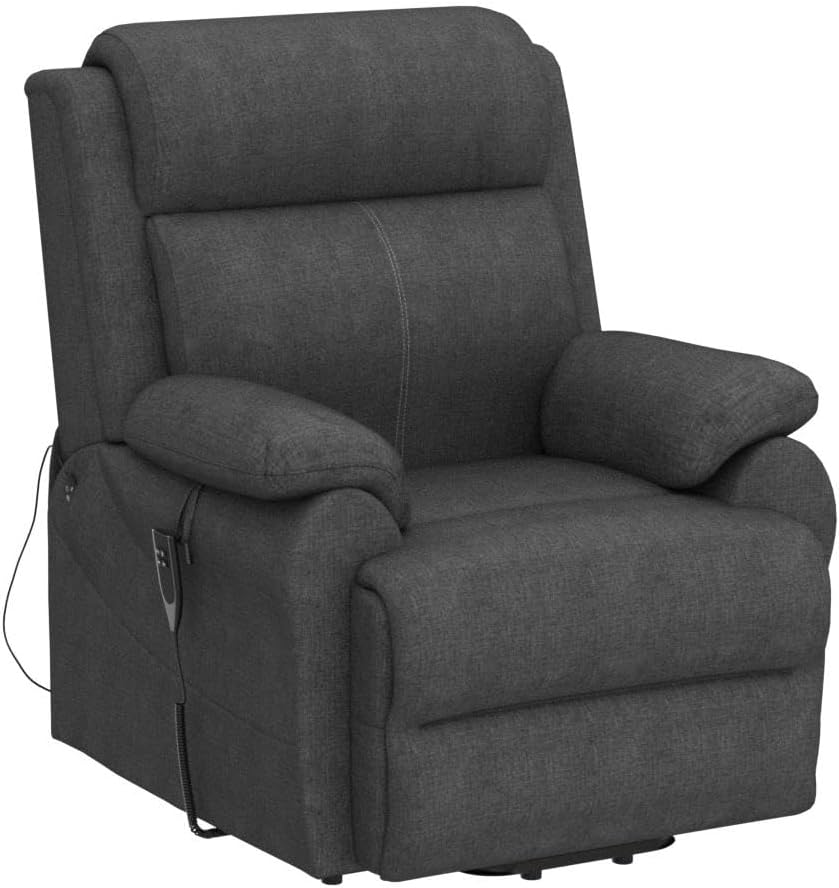 Lift Chair Recliners with Extra Wide Footrest and Massage and Heat, Dual Motor Power