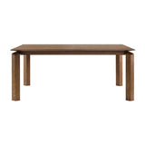 Treviso Walnut Dining Kitchen & Dining Extendable Table, 87 x 30 x 37.5