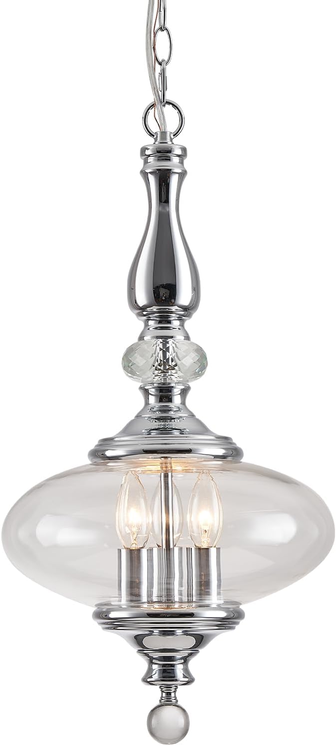 Vintage Pendant Light Kitchen Island Dining Room Pendant Light Brass 3-Light Vintage