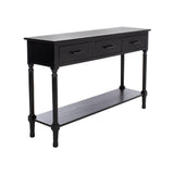 Collection Peyton Black 3-Drawer Lower Shelf Console Table CNS5705B