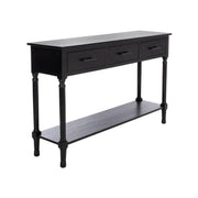 Collection Peyton Black 3-Drawer Lower Shelf Console Table CNS5705B