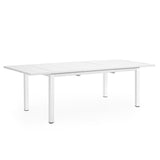 Aluminum Outdoor Dining Table, 68"-91.5" Adjustable Length Oversized