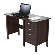 29.53" H x 47" W x 51.5" D, Espresso/Wenge Writing Desk