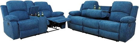 Bonded Leather Living Room Furniture Set Reclining Sofa Set Loveseat Furniture Sets in