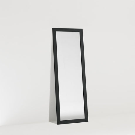 Smart Wall Mirror, 140 x 50 cm, Black, Wall Mirror, Made in Italy