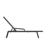 Brazos Adjustable Chaise Lounge Chair with Arms