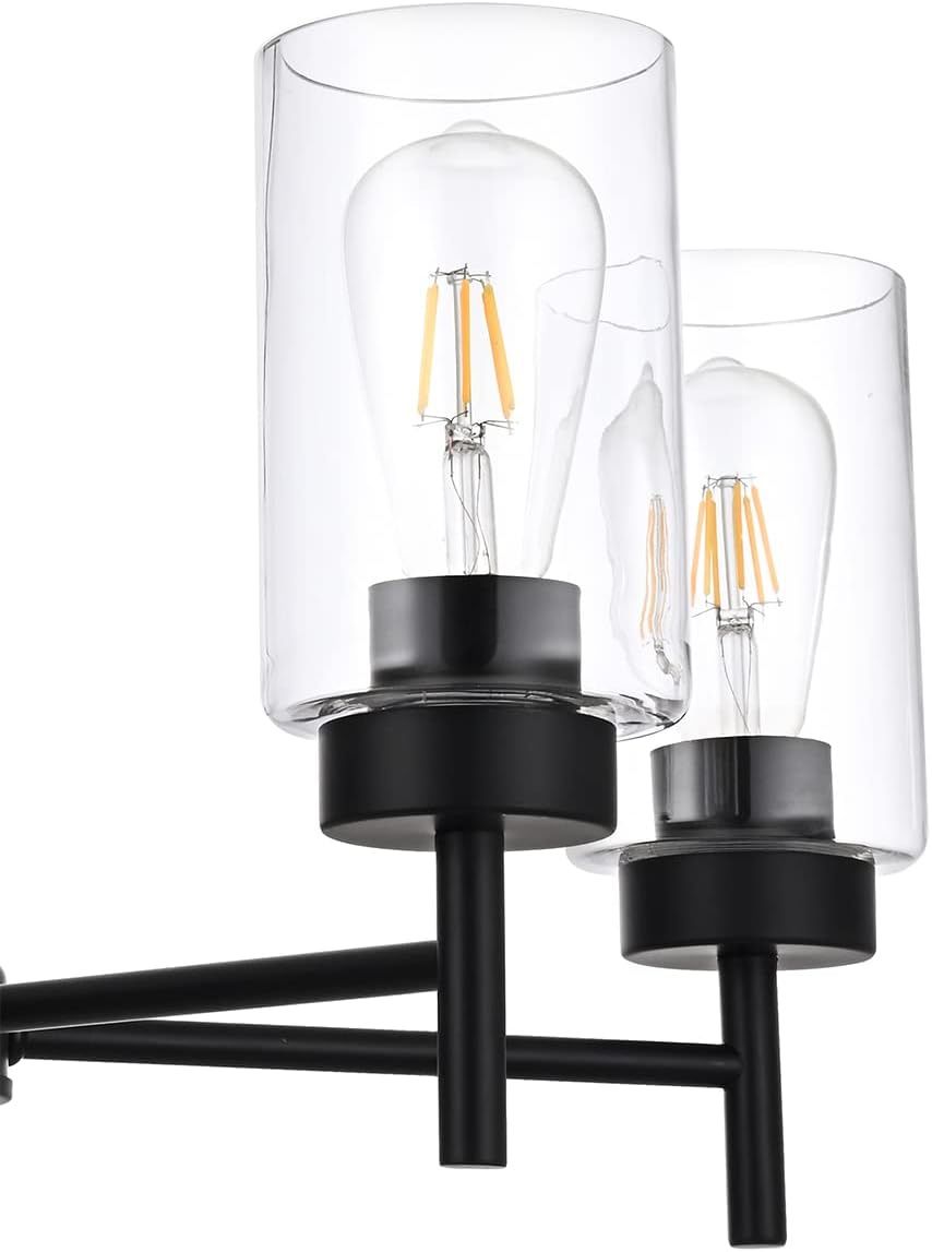 5-Light Farmhouse Chandelier for Dining Room Kitchen Island