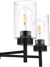 5-Light Farmhouse Chandelier for Dining Room Kitchen Island