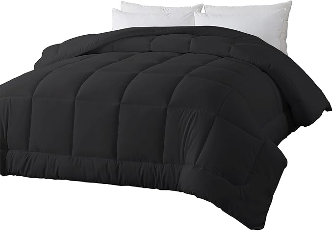Down Alternative Comforter King Duvet Insert with Corner Tabs, All Season Quilted Bed Comforter Box-Stitched