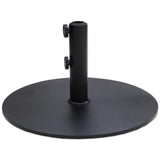 34lbs Heavy Duty Round Outdoor Patio Umbrella Base, Steel Plate Stand Weight