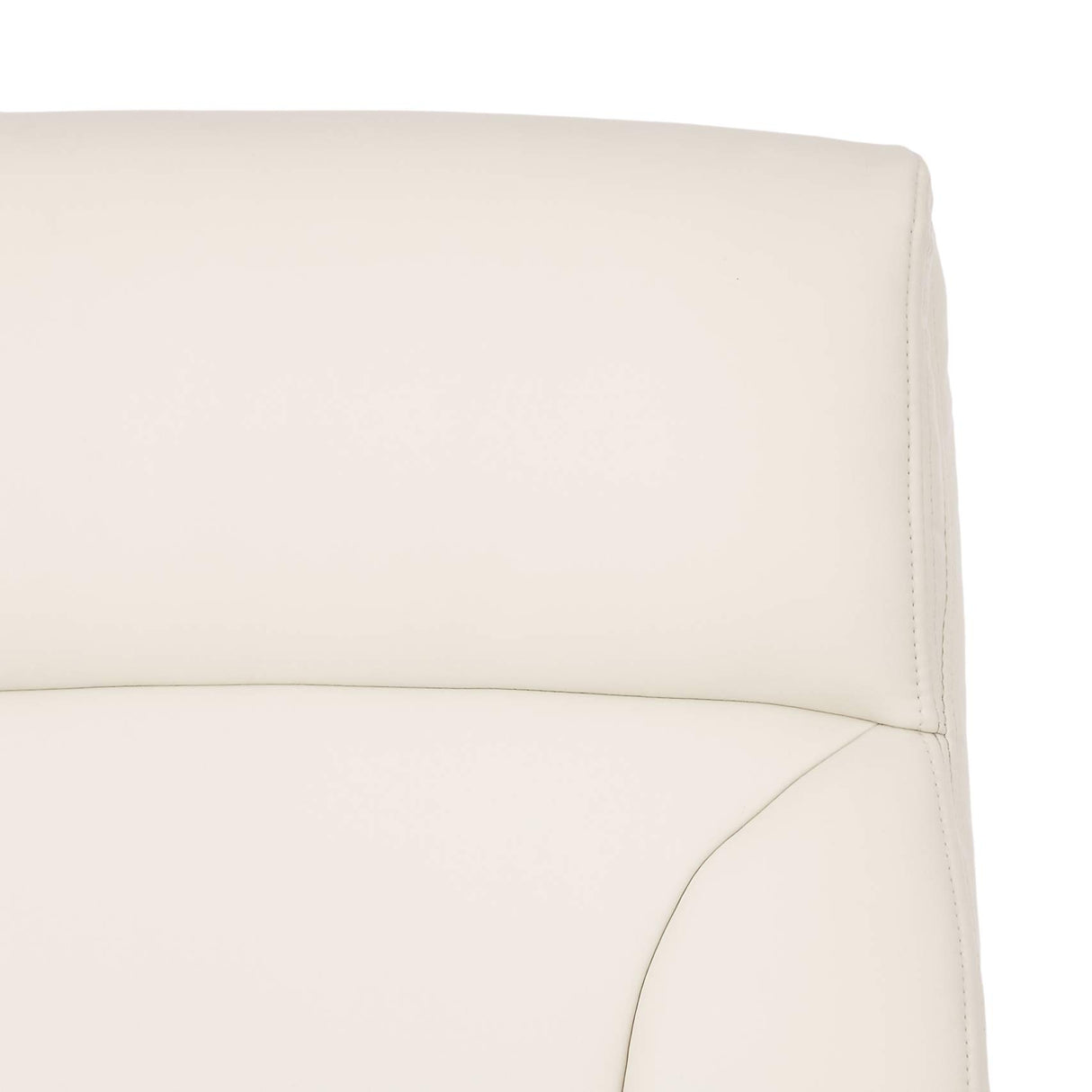 Executive Desk Chair - Ivory Bonded Leather, 275lb Capacity