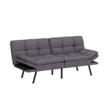 Couch,Convertible, Memory Foam Sleeper, Adjustable Modern Loveseat,Futon