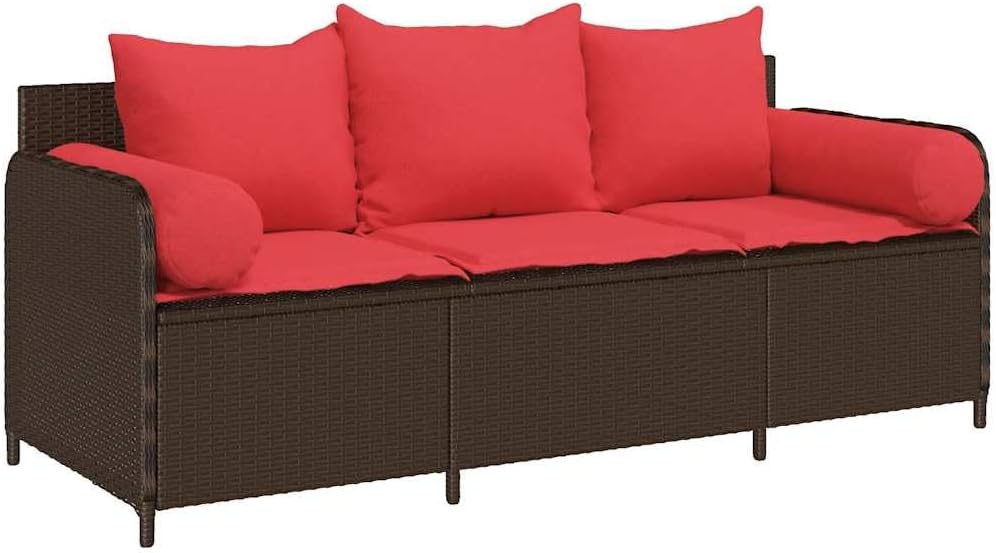 Comfortable Outdoor Relaxation with 3-Seater Patio Sofa